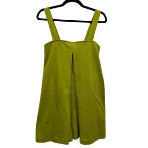 Free People Beach Green Cotton Romper Dress With Pockets XS